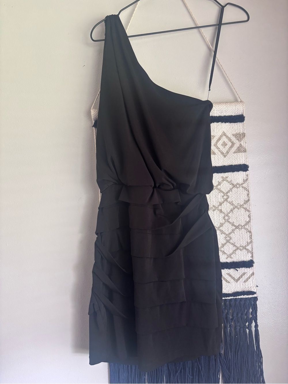 City Triangles Beaded One-Shoulder Ruffle Dress - Picture 7 of 7